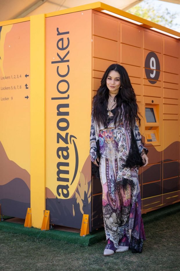 Vanessa Hudgens - Amazon Lockers at Coachella in Indio
