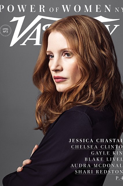 Джессика Честейн на обложке журнала Variety