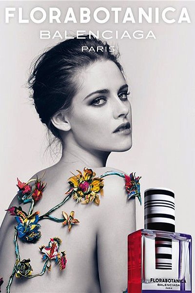 Кристен Стюарт в рекламной кампании парфюма Balenciaga Florabotanica