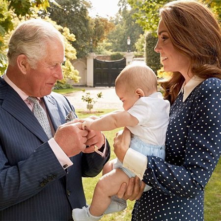 Принц Чарльз и Кейт Миддлтон с сыном