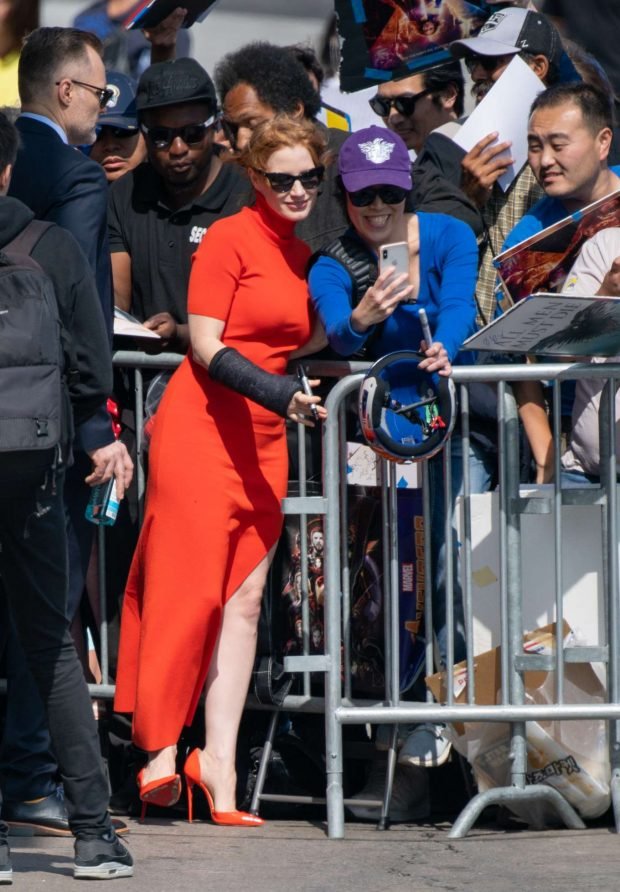 Jessica Chastain: Visits Jimmy Kimmel Live in Hollywood-16