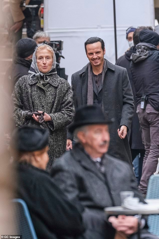 Plot: Andrew looked like he was filming serious scenes in the streets of the Italian city, and was buying a newspaper from a corner shop before strolling down some steps