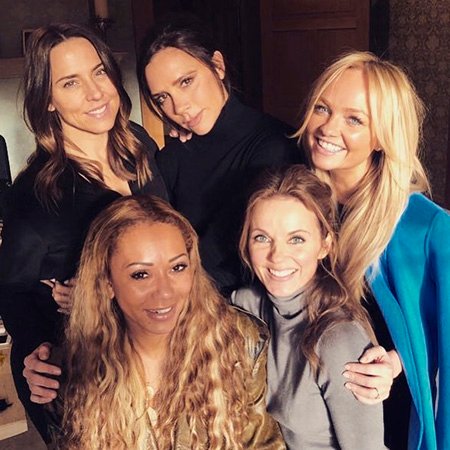 Spice Girls: Мелани Чисхолм, Виктория Бэкхем, Мелани Браун, Джерри Холлиуэлл, Эмма Бантон
