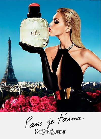 Аня Рубик в рекламной кампании аромата Paris Je T’Aime