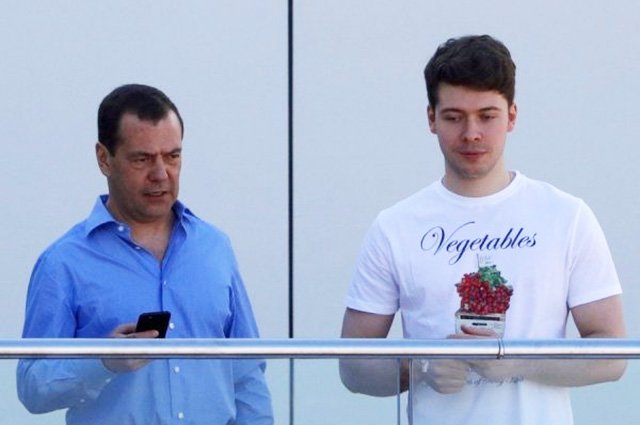 Дмитрий Медведев с сыном Ильей
