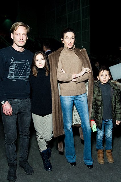 Снежана Георгиева с семьей