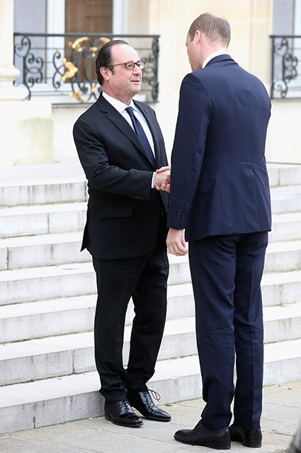 Франсуа Олланд и принц Уильям
