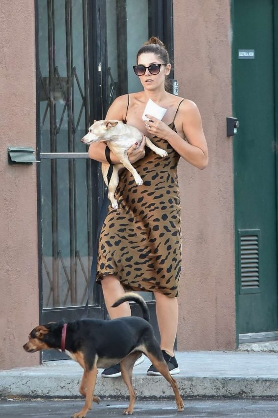 Ashley Greene 2019 : Ashley Greene with her dogs-01