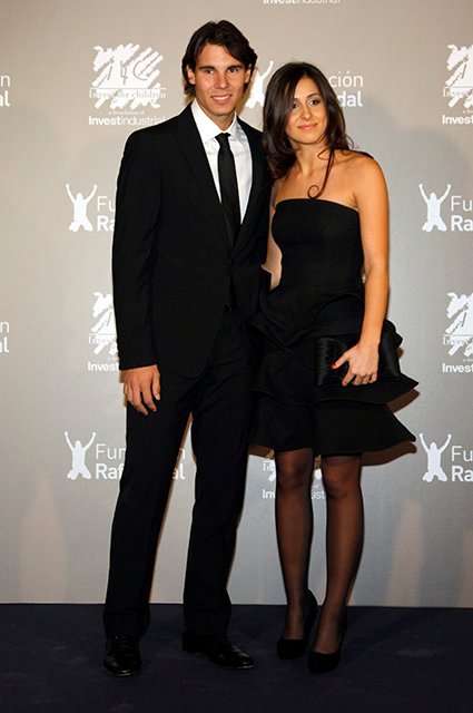 Рафаэль Надаль с супругой в 2011 году