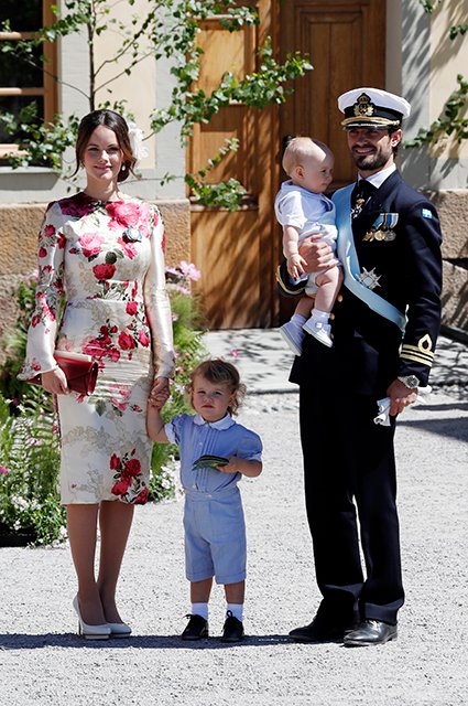 Принцесса София и принц Карл Филипп с сыновьями