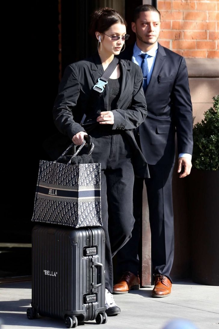 Bella Hadid: Leaving her house in New York -02