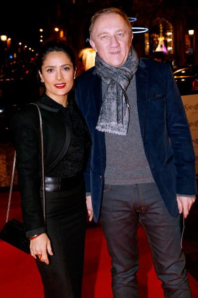 Сальма Хайек с мужем Франсуа Анри Пино