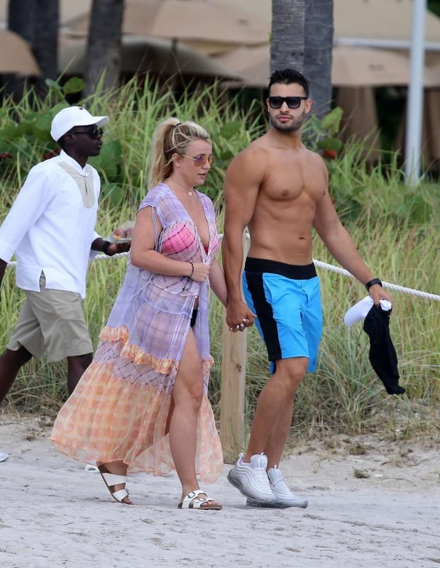Britney Spears: Jet ski ride on the beach in Miami-09