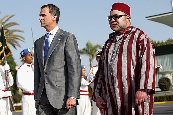 Король Фелипе VI и король Марокко Мухаммед VI