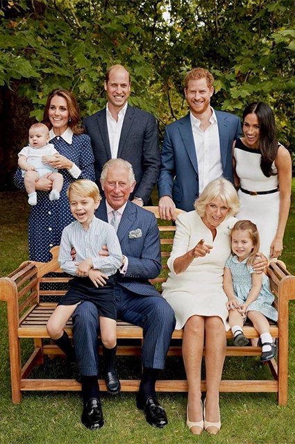 Кейт Миддлтон с принцем Луи, принц Уильям, принц Гарри и Меган Маркл, принц Уильям и принц Джордж, Камилла Паркер-Боулз и принцесса Шарлотта