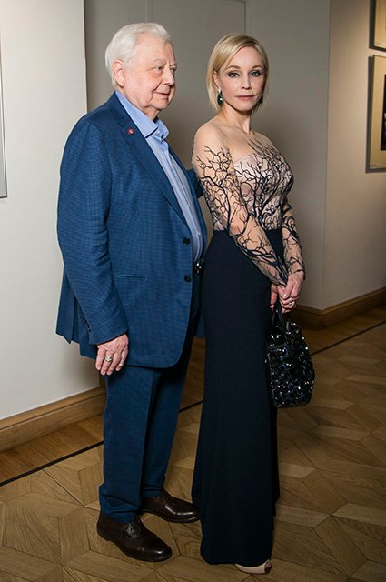 Олег Табаков с супругой Мариной Зудиной