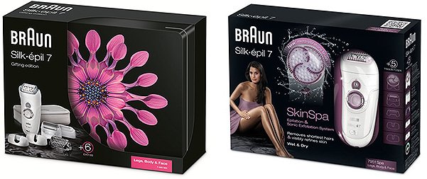 Набор с эпилятором Braun Silk-epil / Эпилятор Braun Silk-epil Skin Spa 