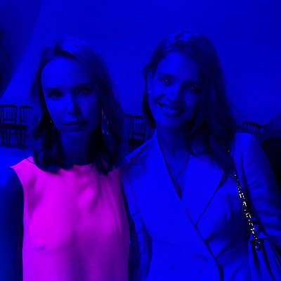 Илона Столье и Наталья Водянова на показе Christian Dior в Москве
