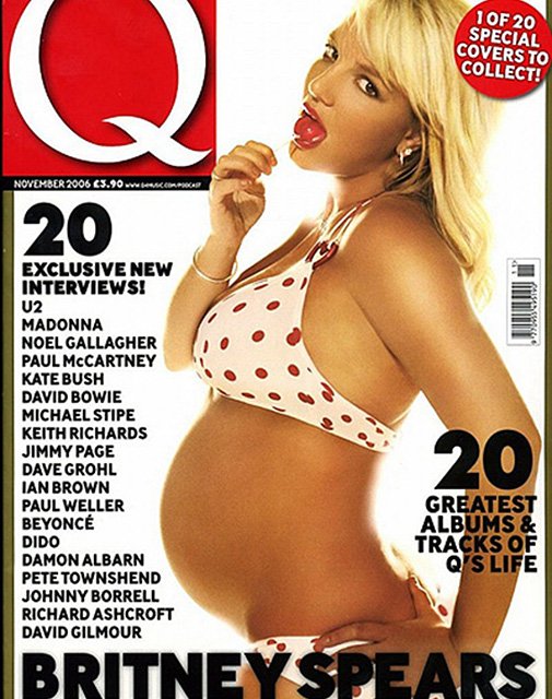 Бритни Спирс на обложке журнала Q Magazine, 2006 год