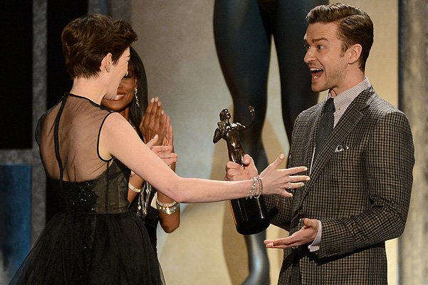 Энн Хэтэуэй и Джастин Тимберлейк на Screen Actors Guild Awards-2013