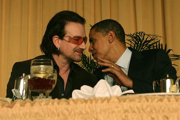 Боно и Барак Обама