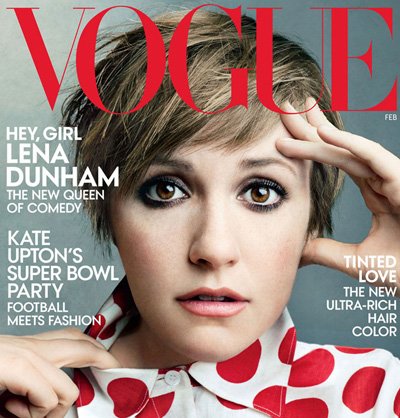 Лена Данэм на обложке Vogue