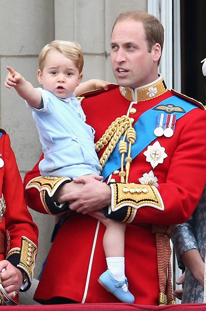 Принц Уильям с сыном принцем Джорджем