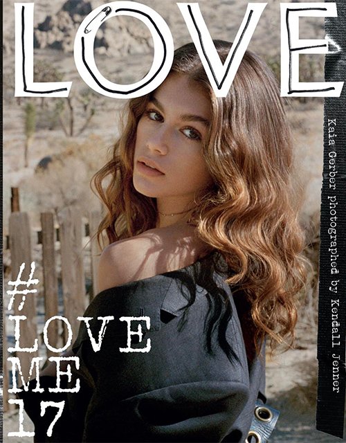 Кайя Гербер на обложке журнала Love