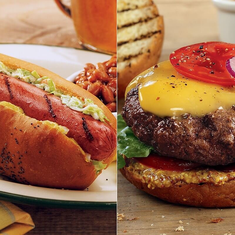 Steakburger and Hot Dog Combo: Hamburgers & Franks : Kansas City Steaks