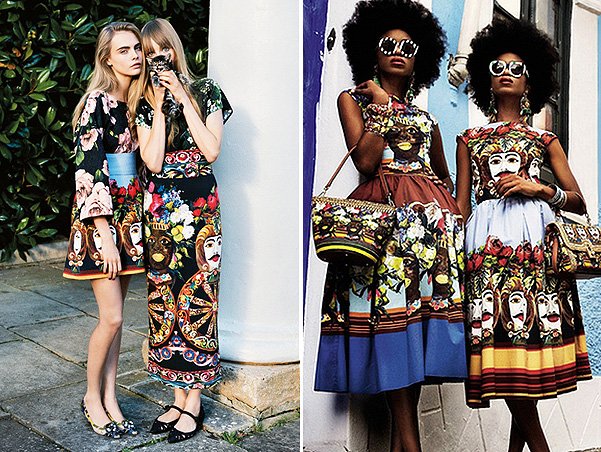 Модели из коллекции Dolce&Gabbana весна-лето 2013 на страницах журналов