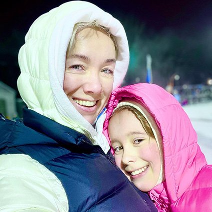 Дарья Мороз с дочерью Анной