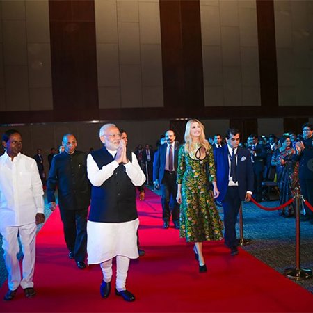 Иванка Трамп на саммите в Индии