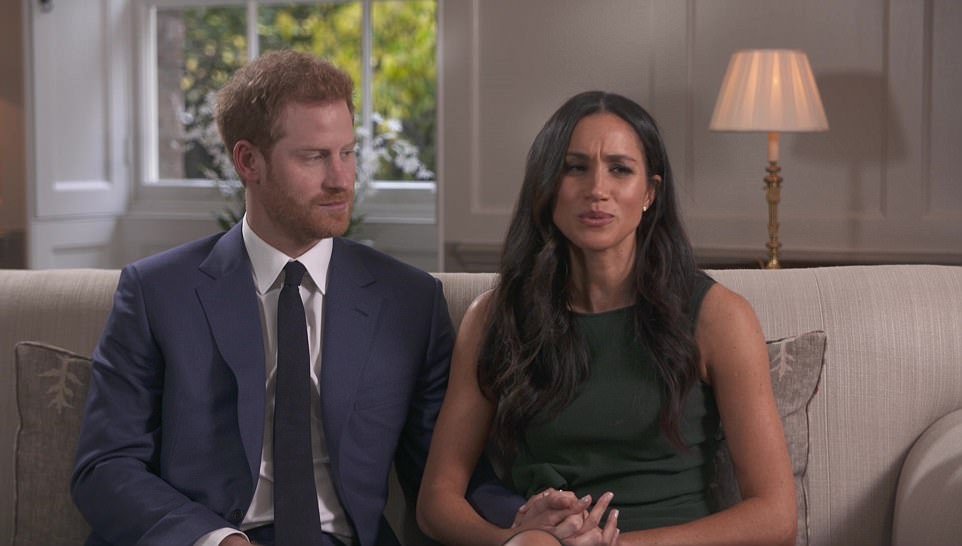 Meghan Markle said 'yes' immediately to Prince Harry after he proposed on one knee while they were cooking dinner, the couple said today in their first joint interview