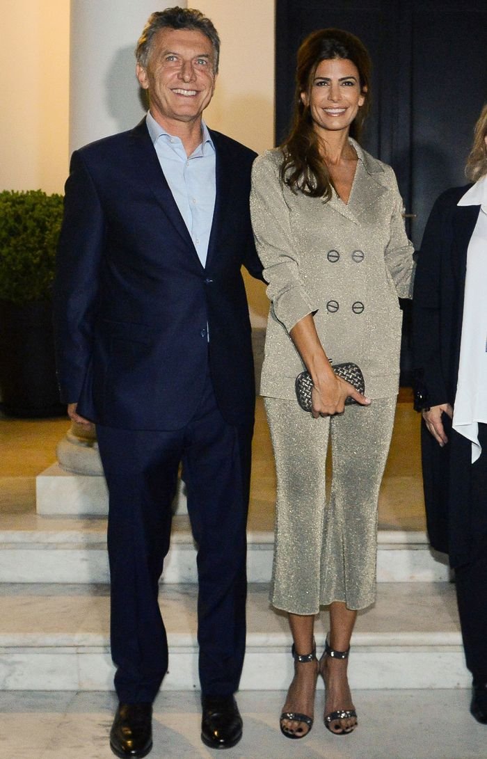 Juliana Awada of Argentina Wore the Perfect Sparkly Pantsuit | Who What Wear