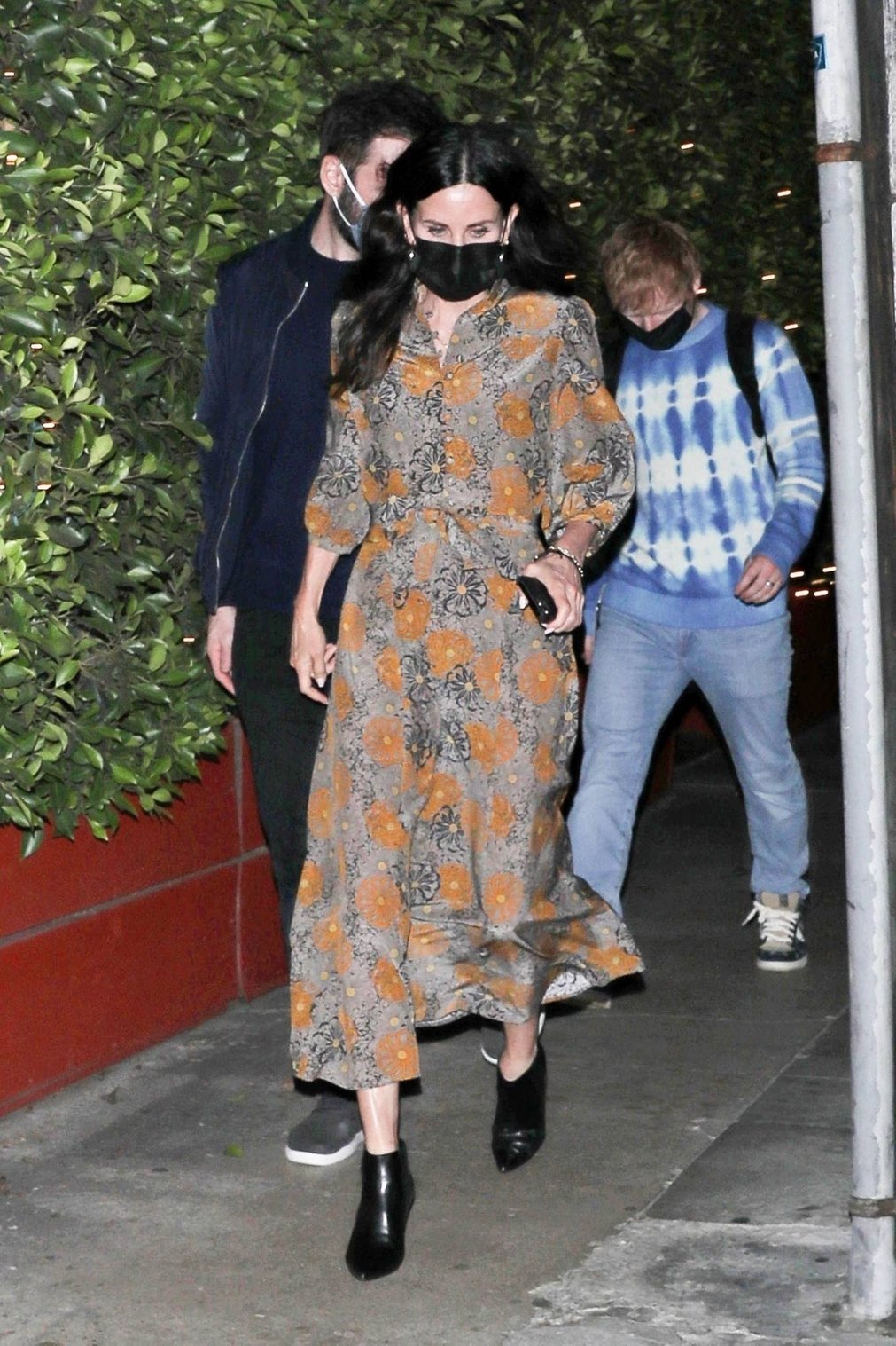 Ed Sheeran - With Courteney Cox seen leaving Giorgio Baldi restaurant in Santa Monica