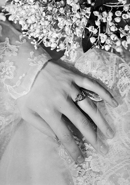 Помолвочное кольцо, 1940-е годы