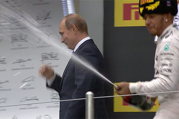 Льюис Хэмилтон и Владимир Путин