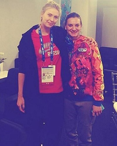 Мария Шарапова и Елена Исинбаева