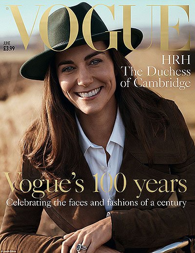 Кейт Миддлтон на обложке нового номера британского Vogue