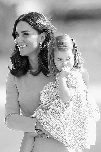 Кейт Миддлтон с дочерью Шарлоттой 