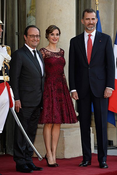Франсуа Олланд, король Фелипе и королева Летиция