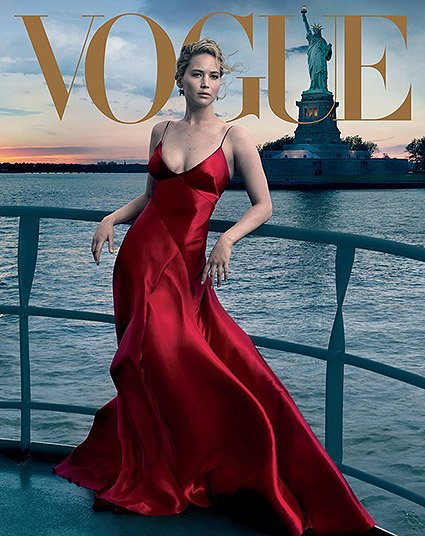 Дженнифер Лоуренс на обложке сентябрьского Vogue