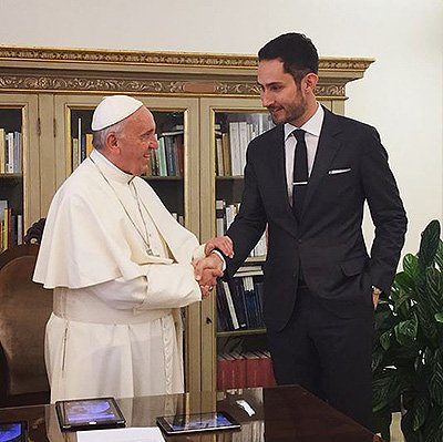 Папа Римский Франциск и Кевин Систро