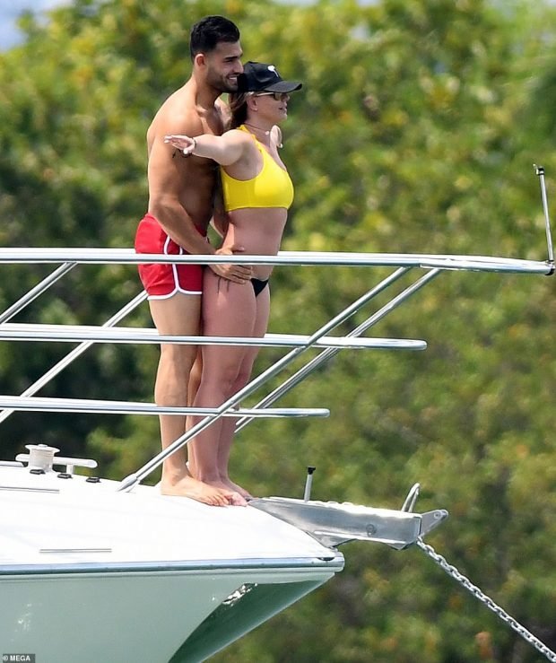 Britney Spears: Bikini candids on a Yacht in Miami -01