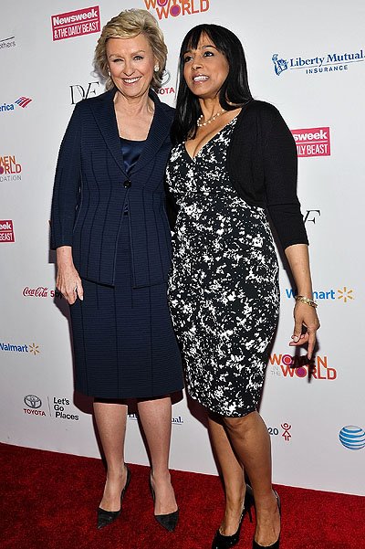 Тина Браун и Майя Харрис на саммите Women in the World