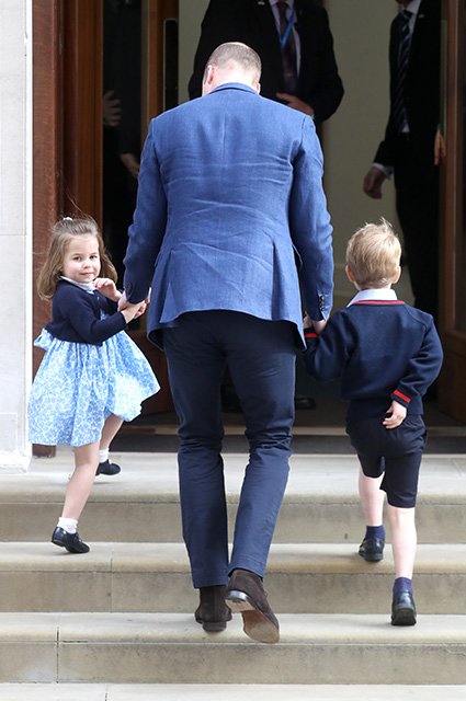 Принц Уильям с детьми, принцессой Шарлоттой и принцем Джорджем