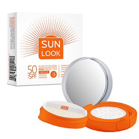 Кушон для лица солнцезащитный SPF50, Sun Look