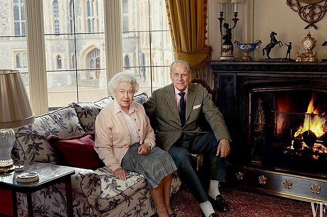 Королева Елизавета II и герцог Эдинбургский Филипп