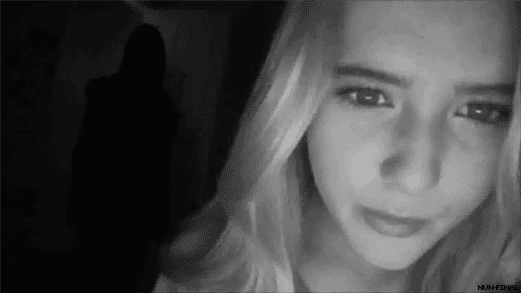 Horror terror black and white GIF - Find on GIFER
