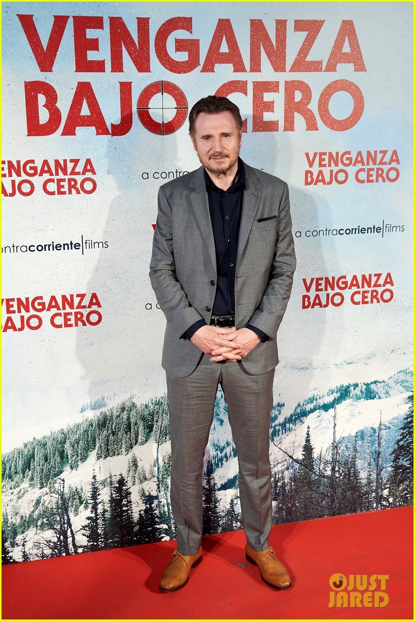 liam neeson brings cold pursuit to madrid 034322398